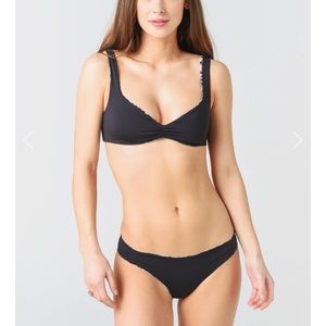 REVOLVE Tavik Pia Swim Top 
in ALL BLACK